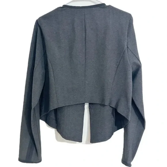 Torrid Womens Blazer 1X Gray Military Style Jacket Cropped Casual  Fall - Picture 4 of 10